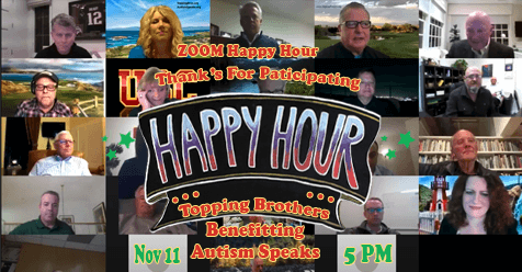 Topping Brothers Virtual Cocktail Hour on Zoom