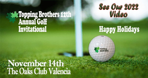 12th Annual  Topping Brothers Golf Tournament | New Video – Happy Holidays